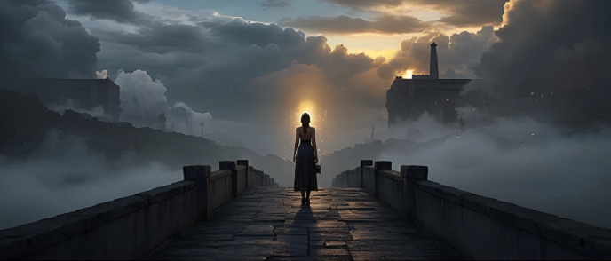 uma-mulher-solitária-na-travessia-de-uma-ponte-escura-representando-tempos-de-incerteza-blogeloxis